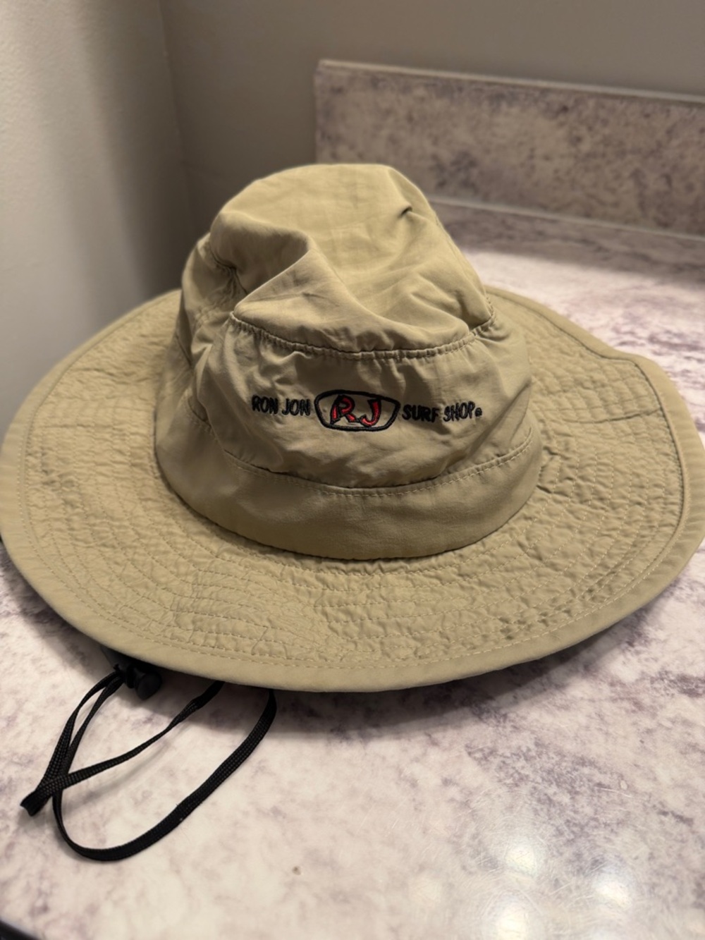 Ron Jon Surf Shop fisherman hat. Khaki Wide-Brim Boonie Hat